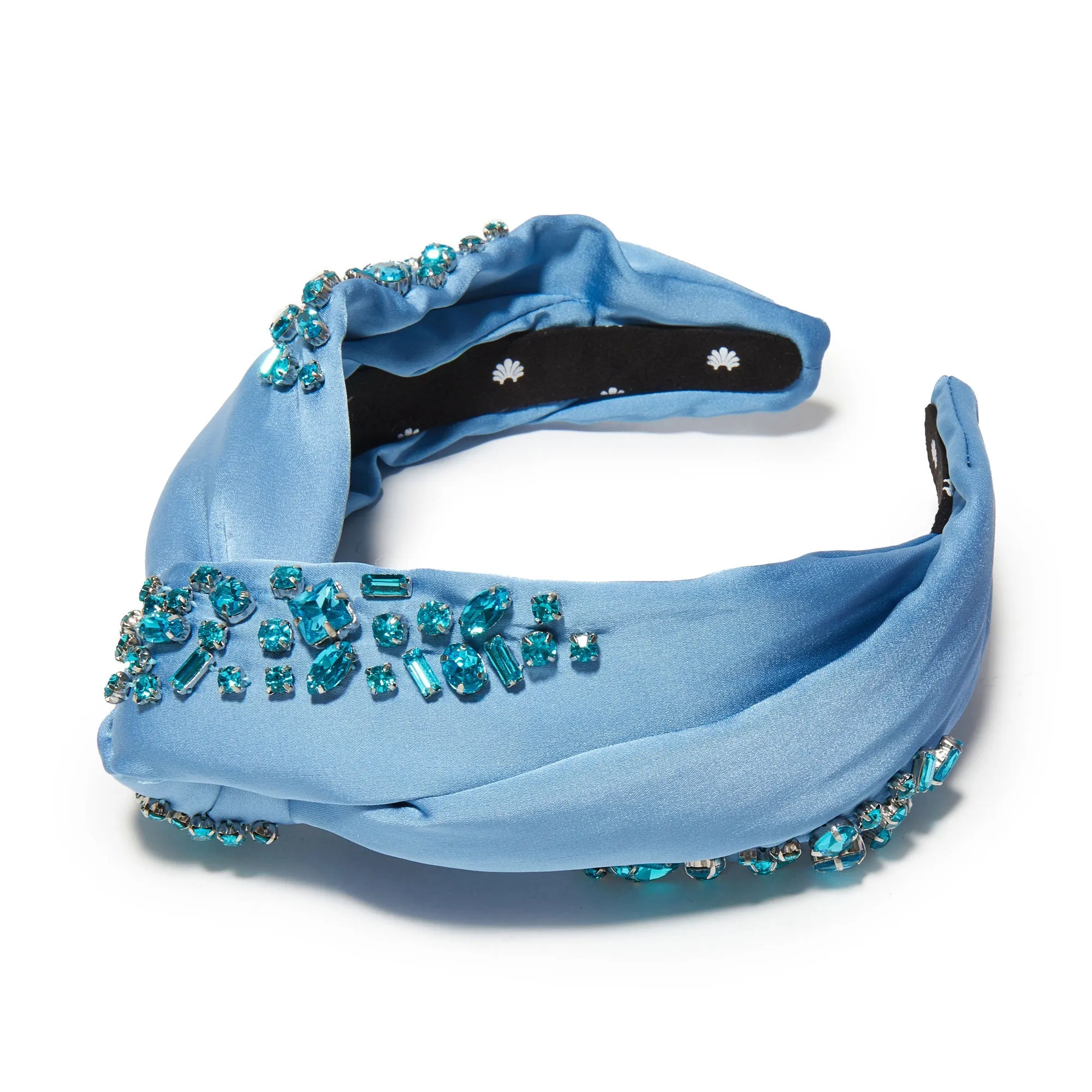 DECEMBER BLUE TOPAZ MARLENE JEWELED BIRTHSTONE HEADBAND sold by Lele Sadoughi