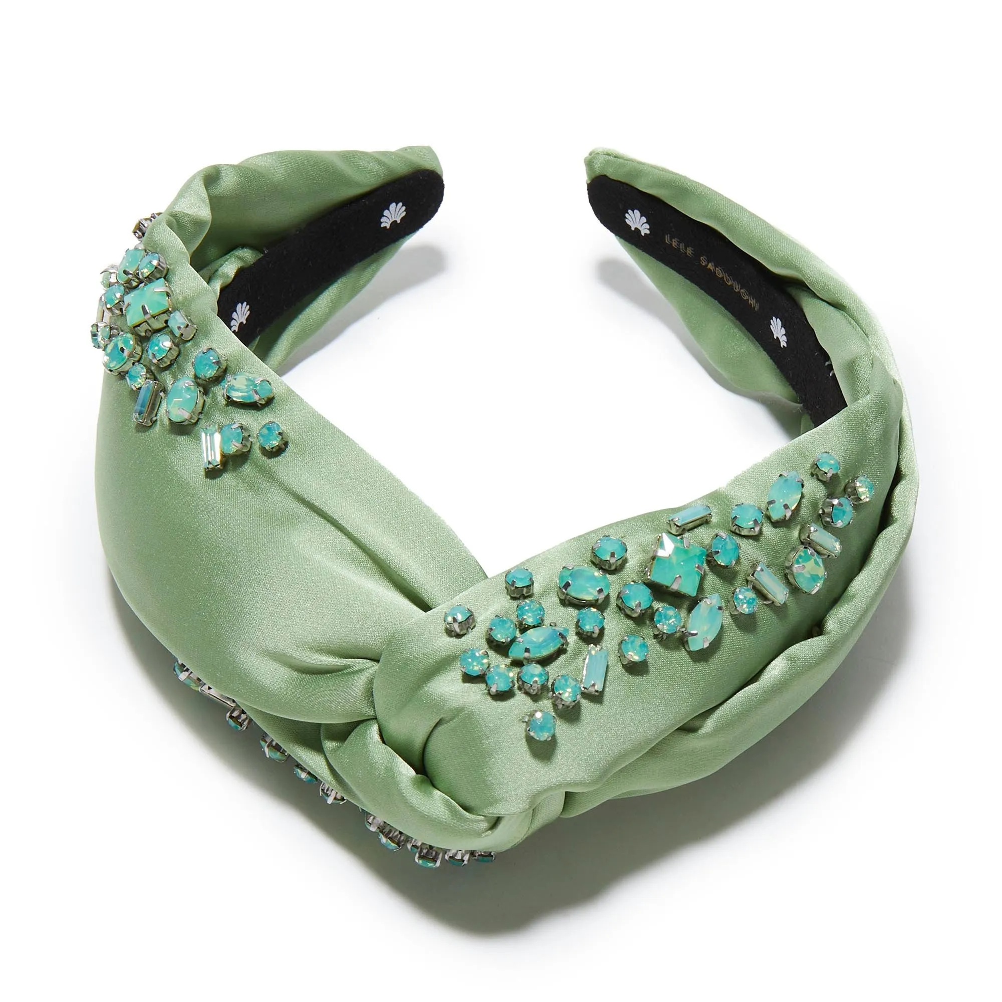 AUGUST PERIDOT MARLENE JEWELED BIRTHSTONE HEADBAND sold by Lele Sadoughi product image thumbnail 3