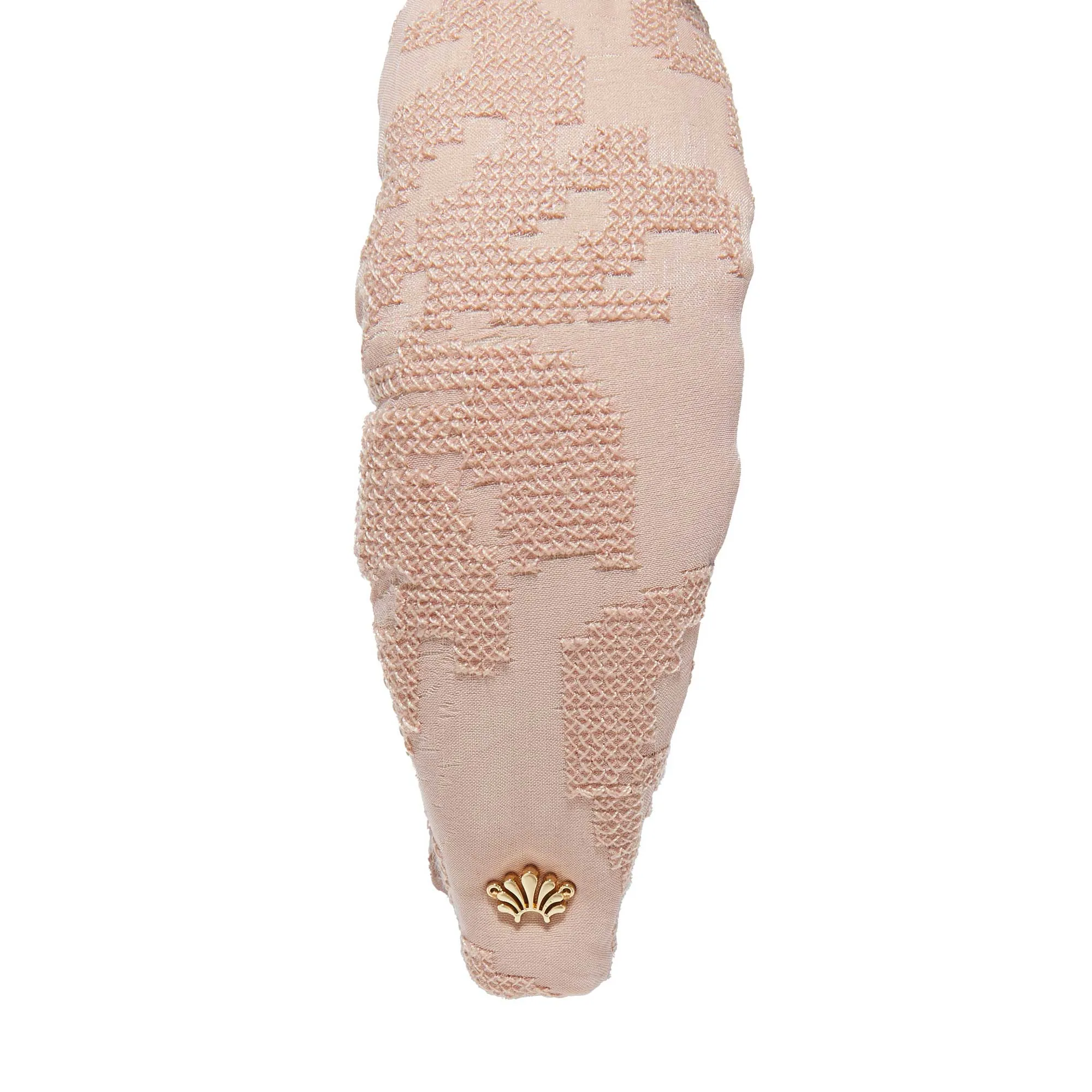 BLUSH NEEDLEPOINT KNOTTED HEADBAND sold by Lele Sadoughi product image thumbnail 4