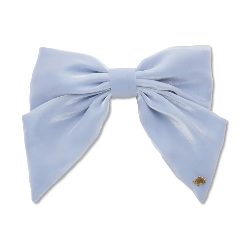 CAPRI BLUE NATALIA BOW BARRETTE sold by Lele Sadoughi
