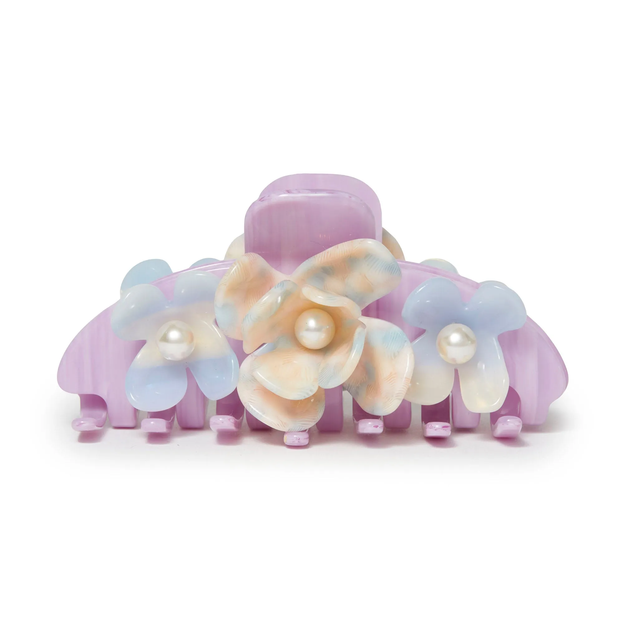 AZURE LILAC PETUNIA CLAW CLIP sold by Lele Sadoughi