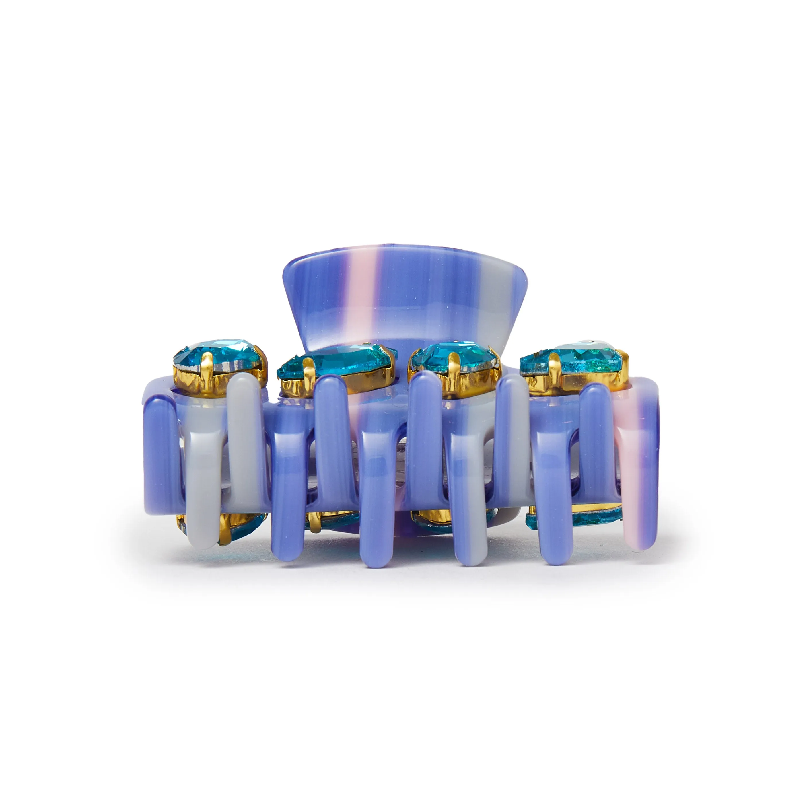 AZURE MINI CRYSTAL CLAW CLIP sold by Lele Sadoughi product image thumbnail 4