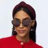 RUST ROSE FLORAL BROCADE KNOTTED HEADBAND sold by Lele Sadoughi
