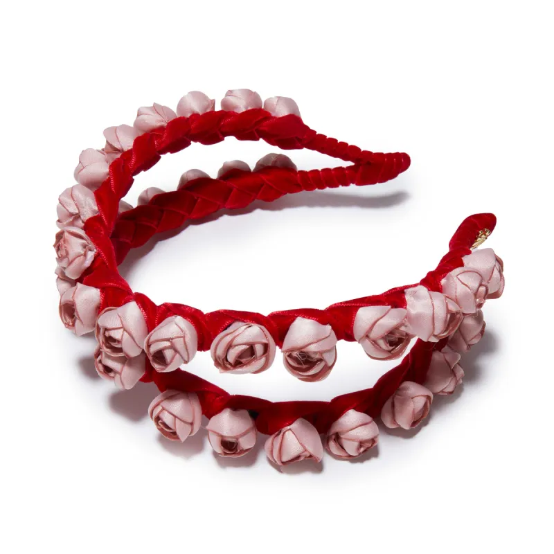ROUGE PASTEL BOUQUET CROSSOVER HEADBAND sold by Lele Sadoughi