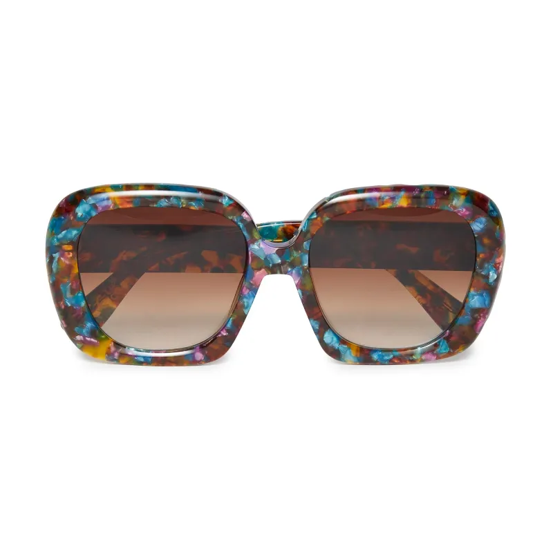 CALICO MIDNIGHT JACKIE SQUARE SUNGLASSES sold by Lele Sadoughi