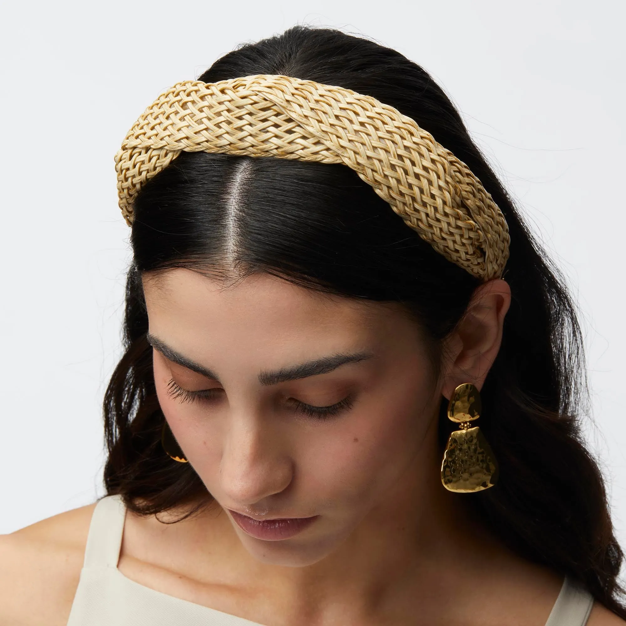 NATURAL MARLENE WICKER HEADBAND sold by Lele Sadoughi product image thumbnail 2