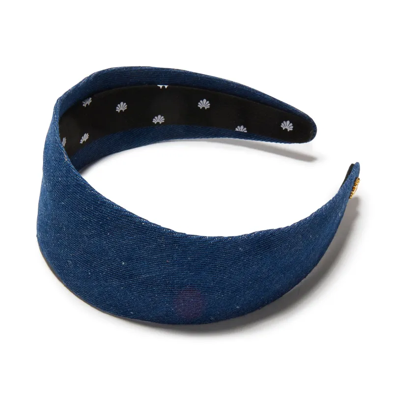 FRENCH DENIM BRIGITTE HEADBAND sold by Lele Sadoughi