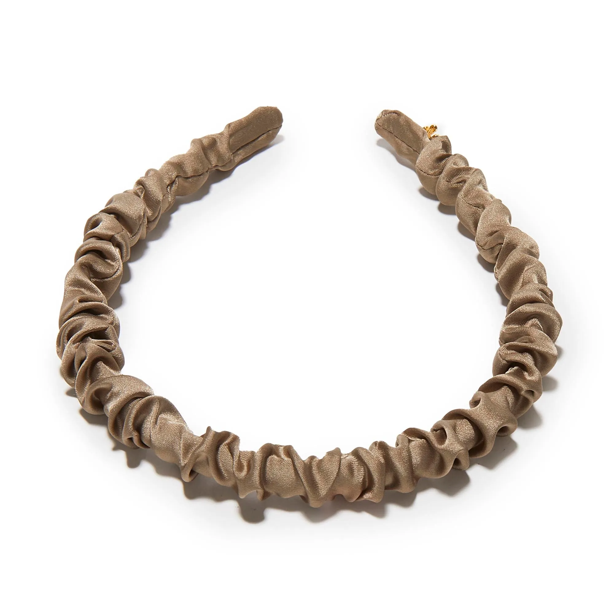 CACAO JESSIE SILK HEADBAND sold by Lele Sadoughi product image thumbnail 3