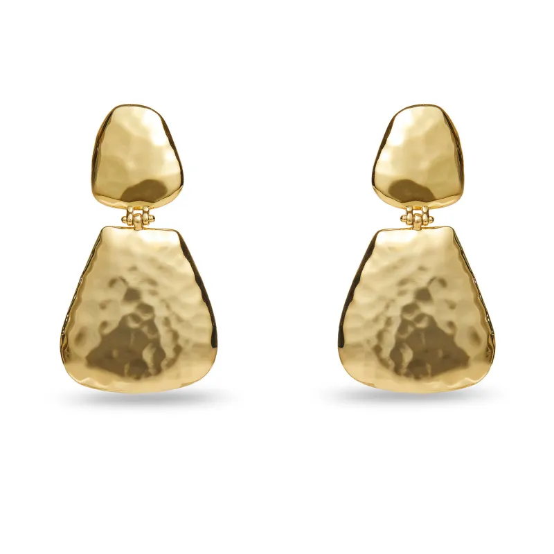 GOLD VERA DROP EARRINGS sold by Lele Sadoughi