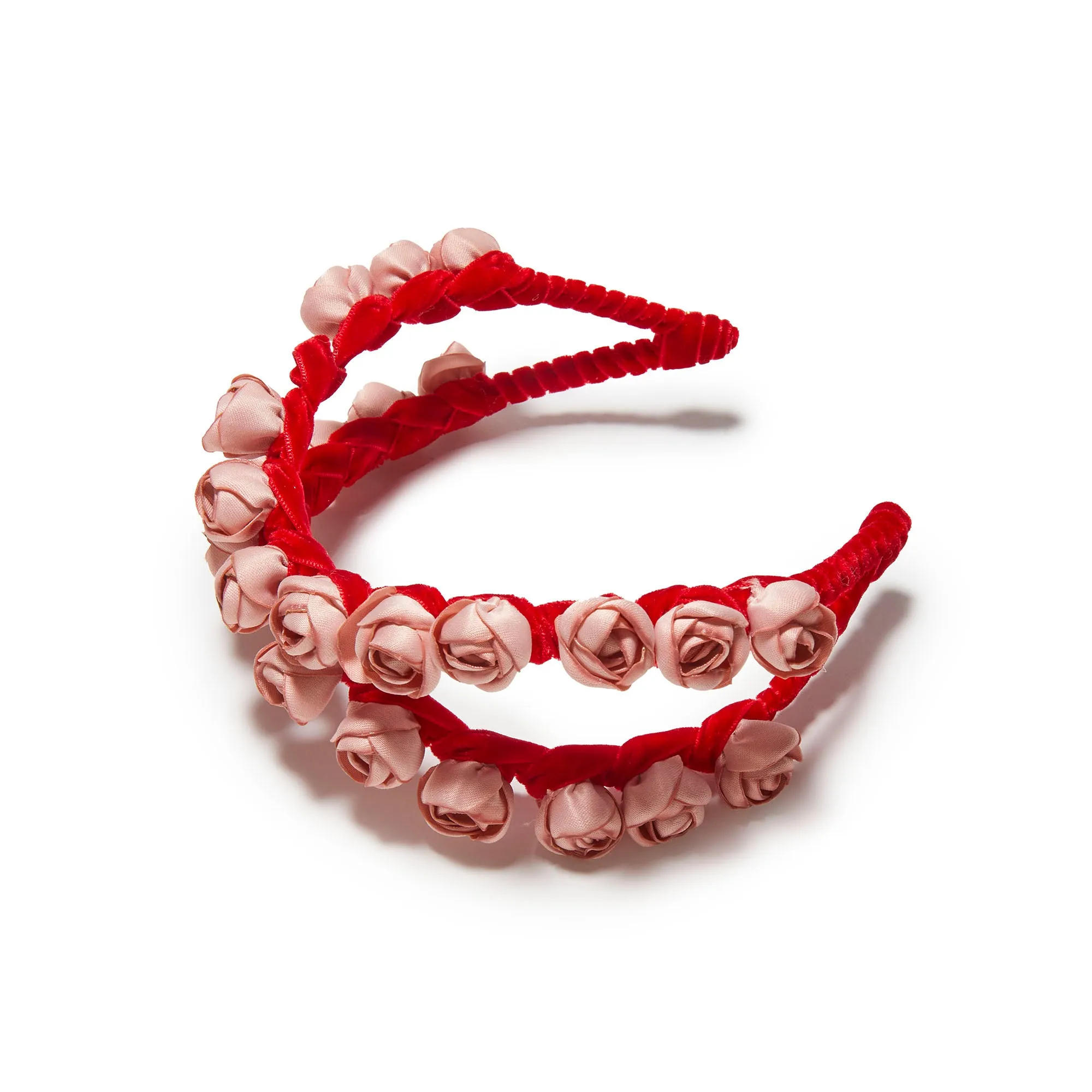 ROUGE PASTEL KIDS BOUQUET CROSSOVER HEADBAND sold by Lele Sadoughi