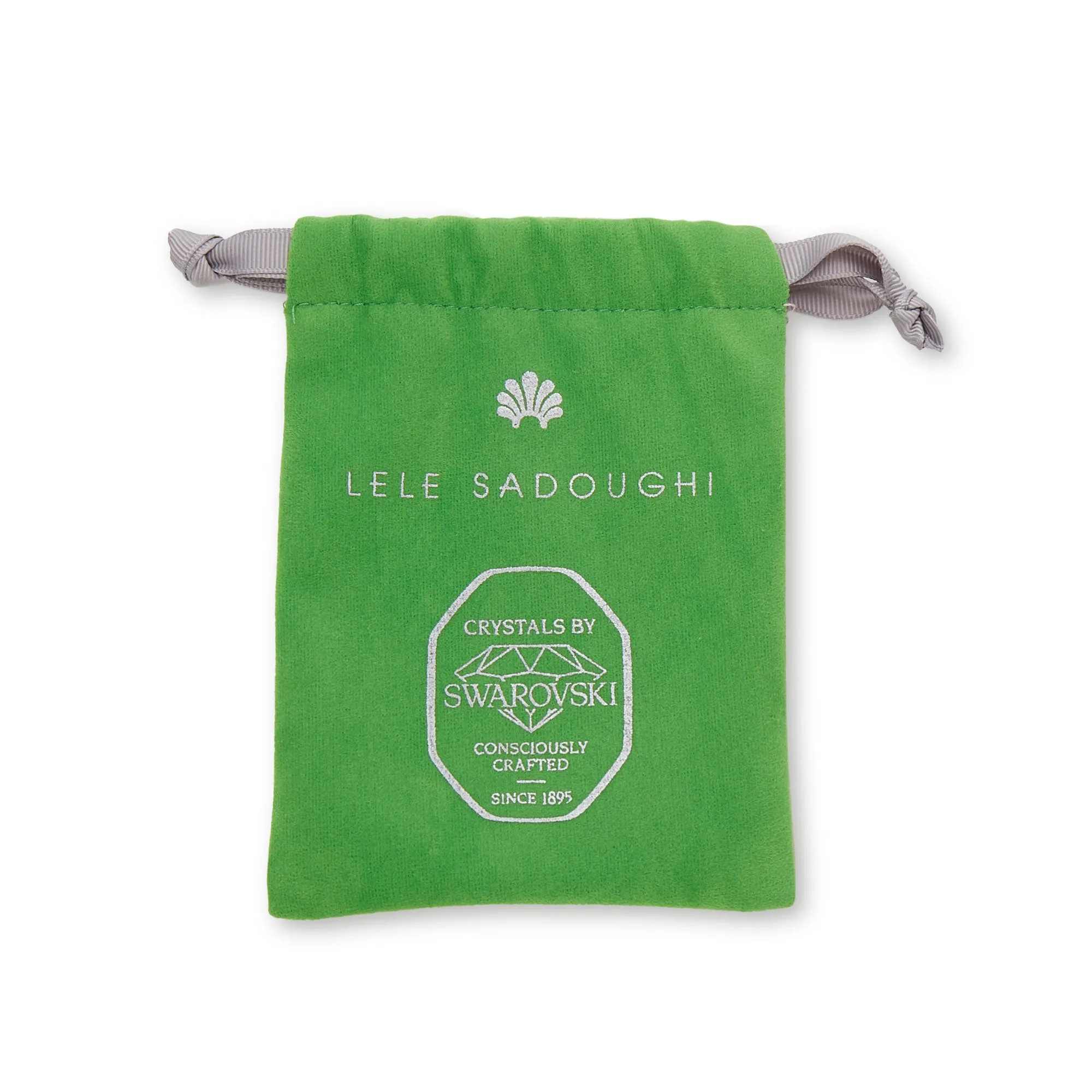 ICE BLUE SWAROVSKI® BABY DROP CRYSTAL EARRINGS sold by Lele Sadoughi product image thumbnail 3