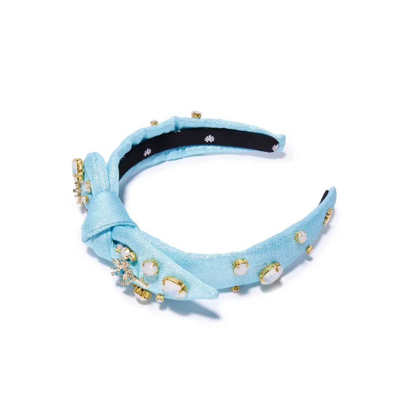 BUBBLE BLUE LELE SADOUGHI X WICKED KIDS KNOTTED CRYSTAL WAND HEADBAND sold by Lele Sadoughi