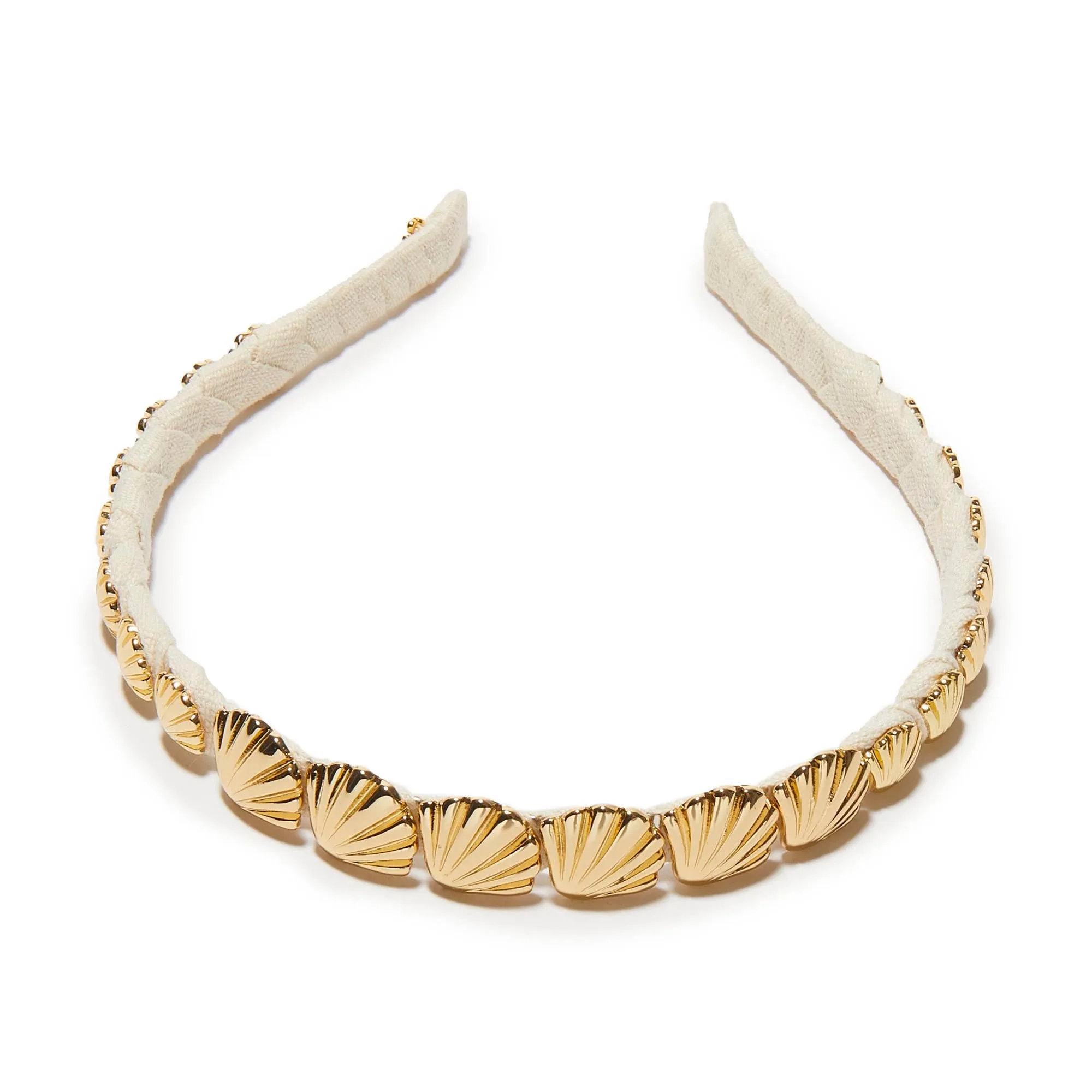 GOLD STRAND SHELL HEADBAND sold by Lele Sadoughi product image thumbnail 3