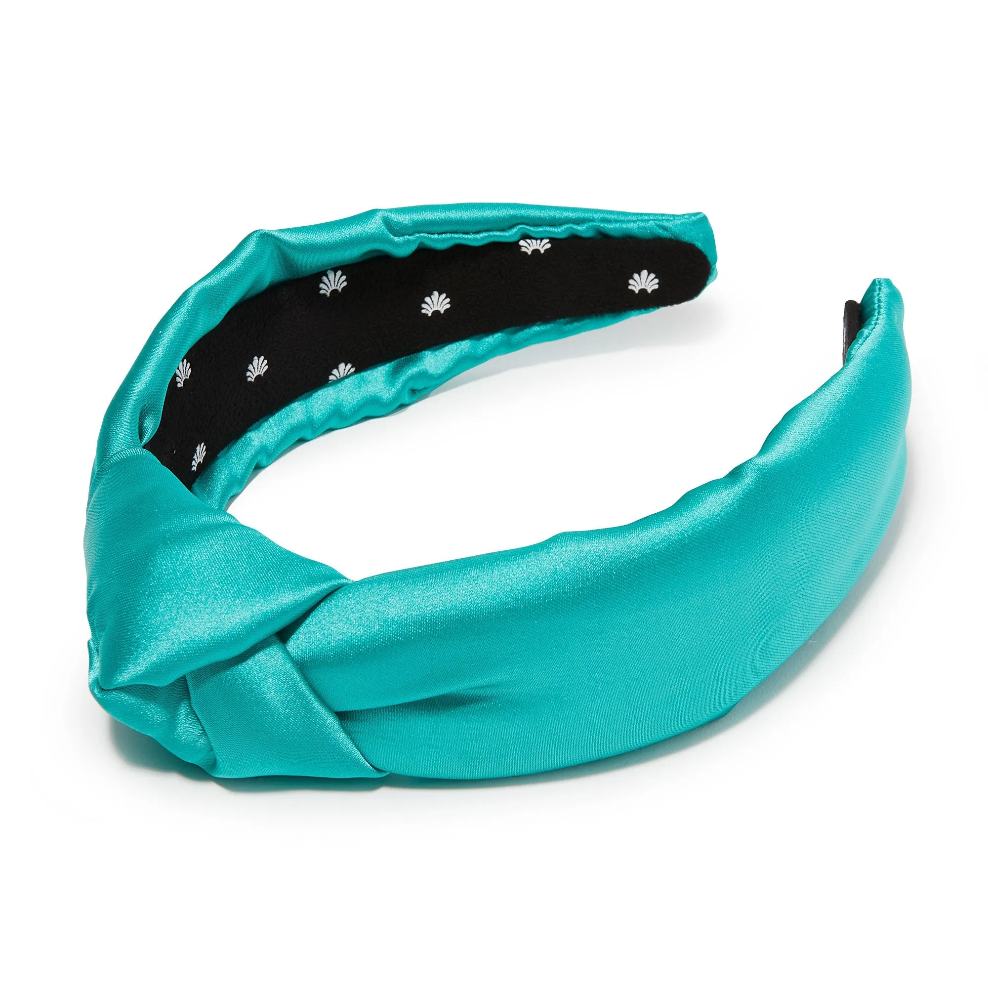 TURQUOISE KNOTTED SILK HEADBAND sold by Lele Sadoughi