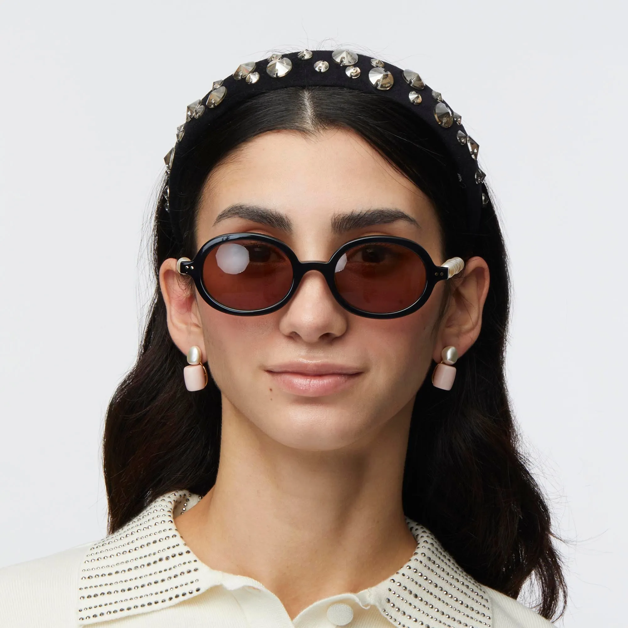 JET CHARLOTTE PAVE EMBELLISHED HEADBAND sold by Lele Sadoughi product image thumbnail 2