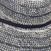 NAVY STRAW WOVEN HAT sold by Lele Sadoughi