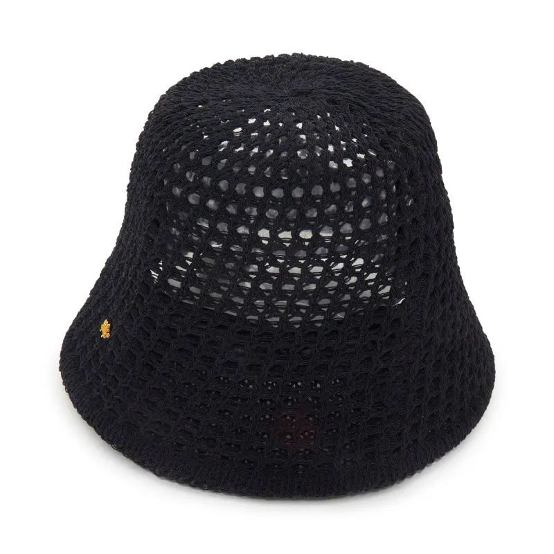 JET OPEN WEAVE BUCKET HAT sold by Lele Sadoughi