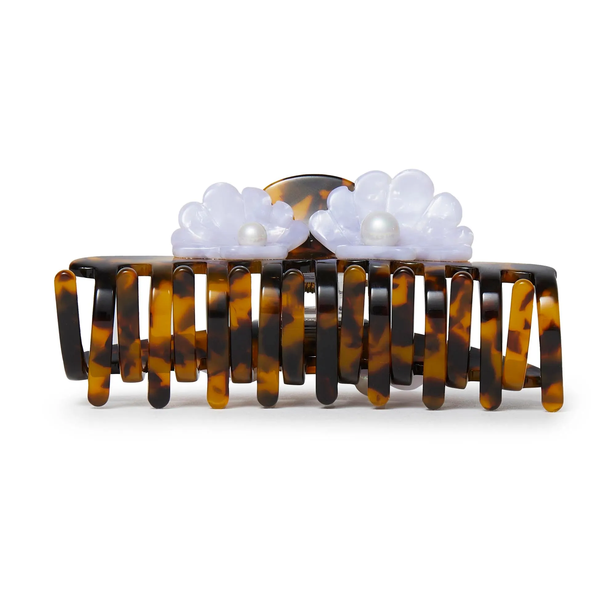 TORTOISE PEARL SHELL CLAW CLIP sold by Lele Sadoughi product image thumbnail 4