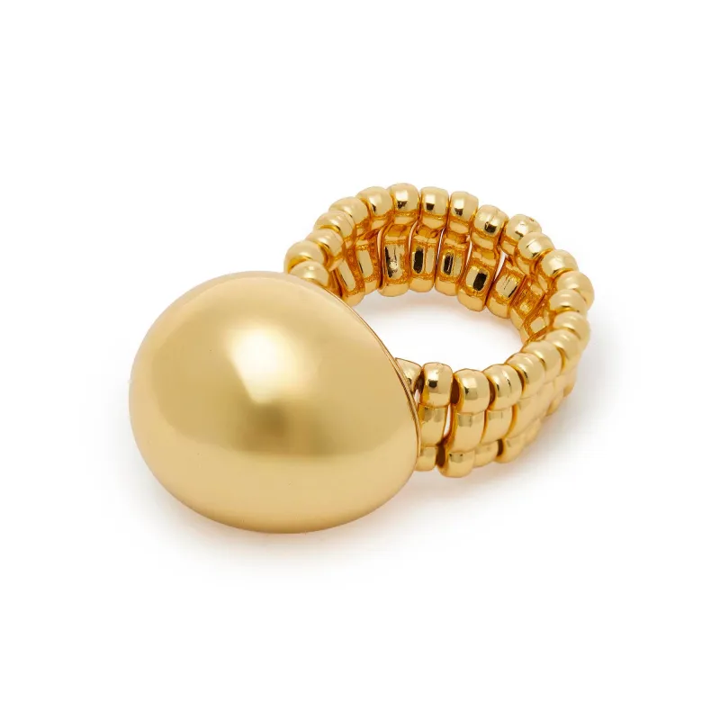 GOLD ORB RING sold by Lele Sadoughi