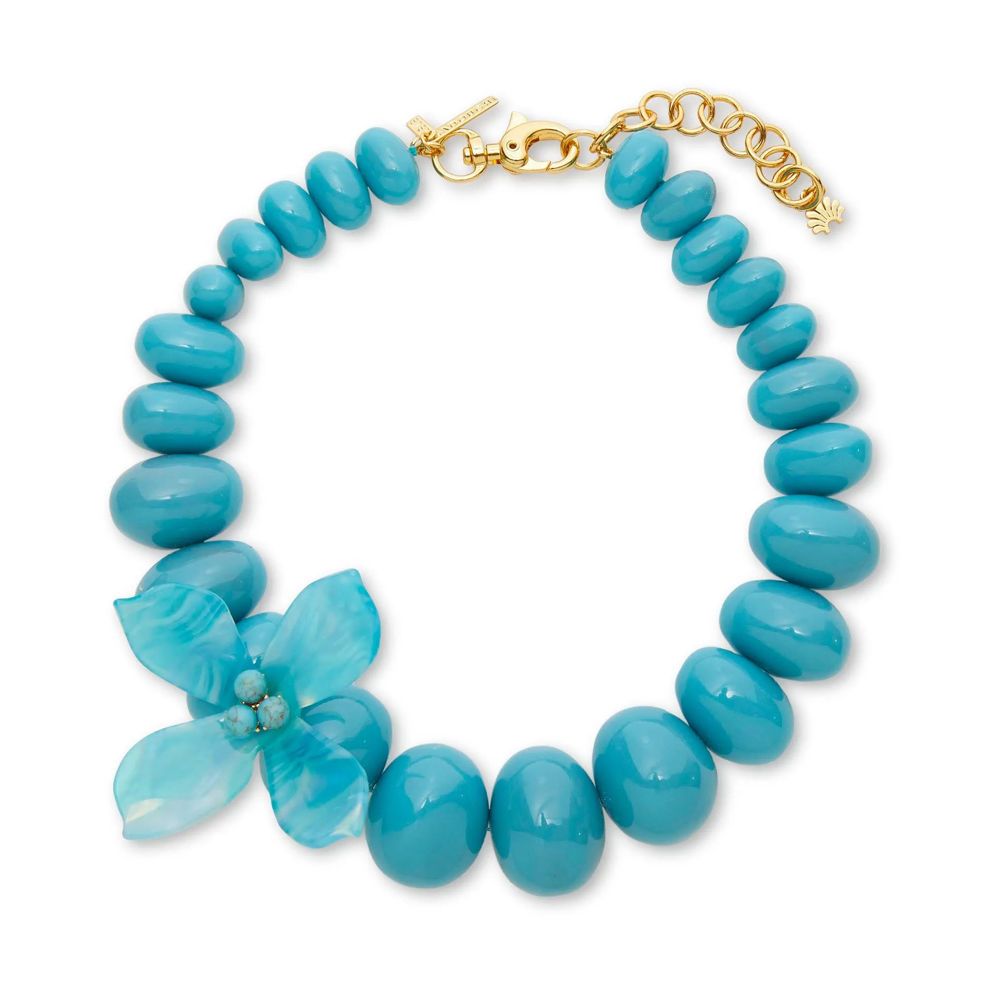 TURQUOISE OLEANDER NECKLACE sold by Lele Sadoughi