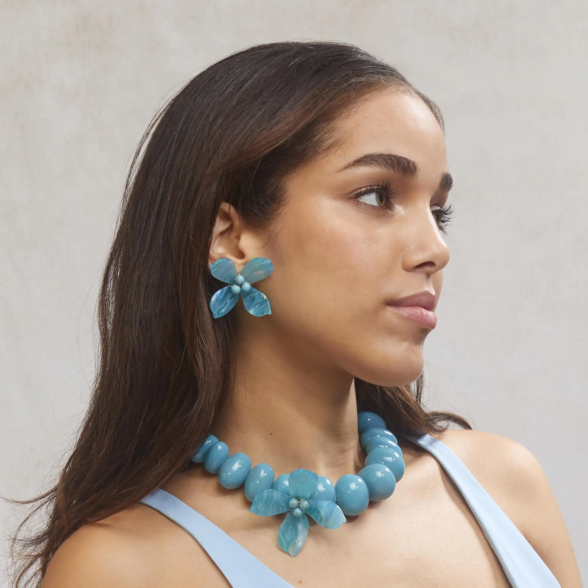 TURQUOISE OLEANDER NECKLACE sold by Lele Sadoughi product image thumbnail 2