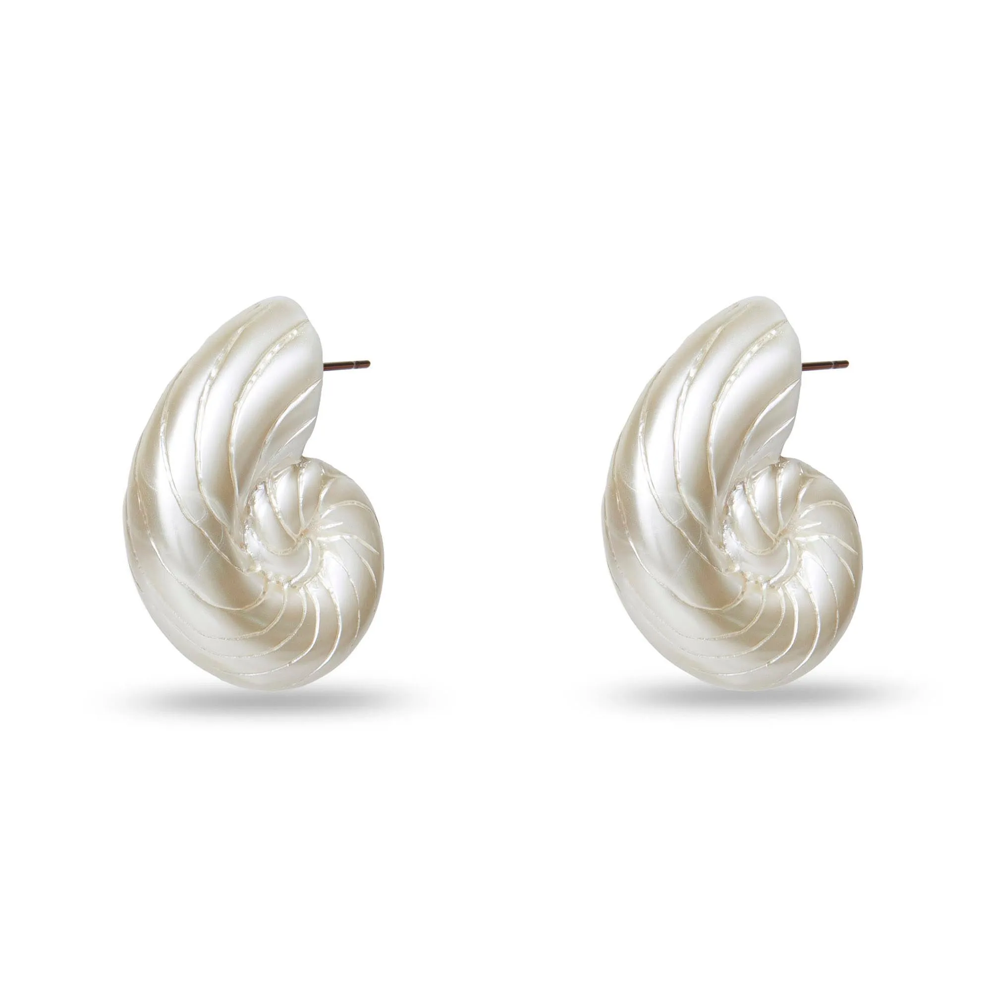 PEARL NAUTILUS EARRINGS sold by Lele Sadoughi