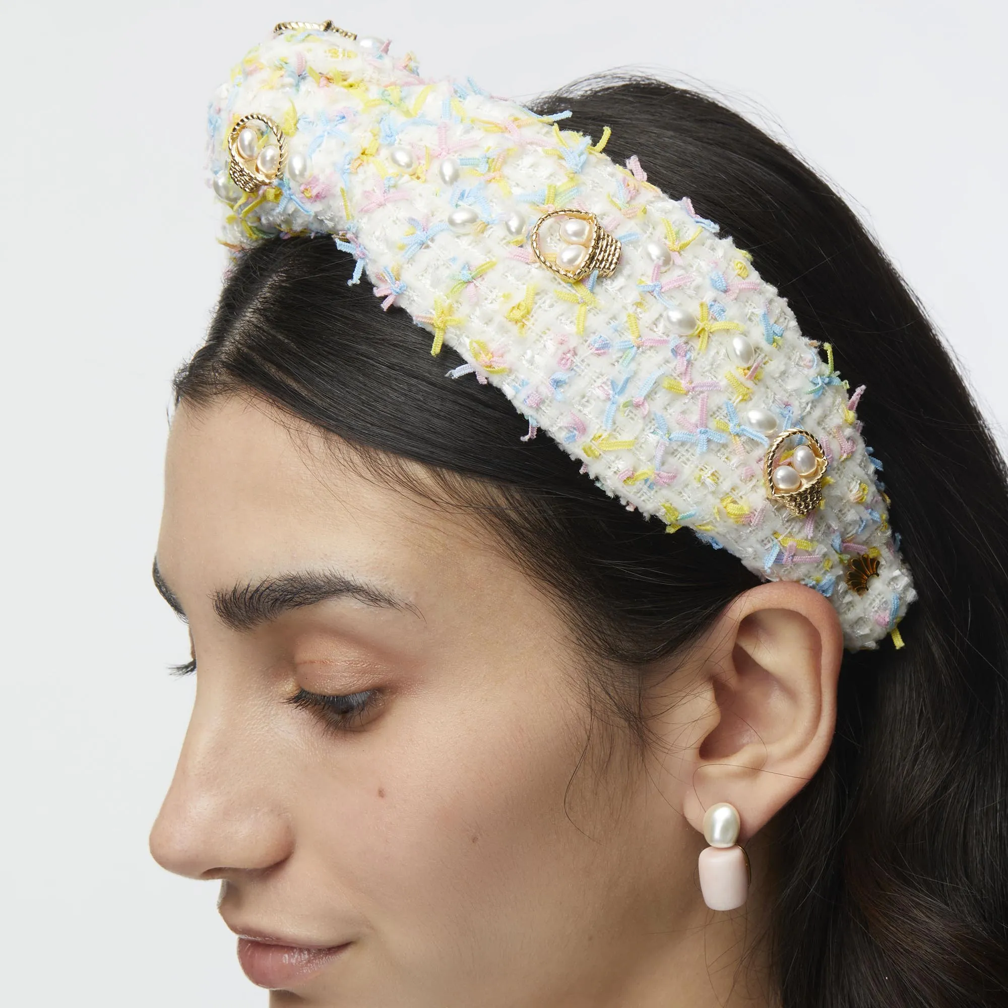 EASTER CONFETTI EASTER BASKET KNOTTED HEADBAND sold by Lele Sadoughi product image thumbnail 4