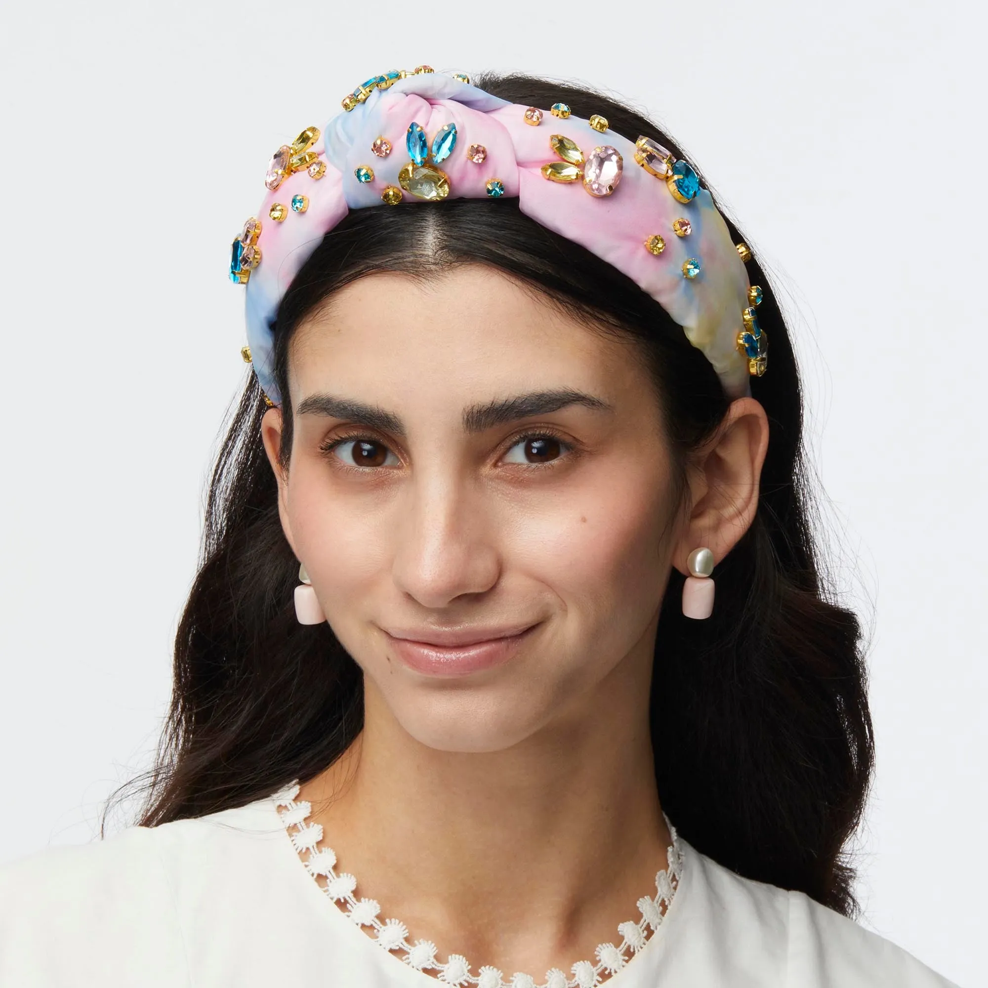 TULIP FIELD CRYSTAL BUNNY KNOTTED HEADBAND sold by Lele Sadoughi product image thumbnail 2