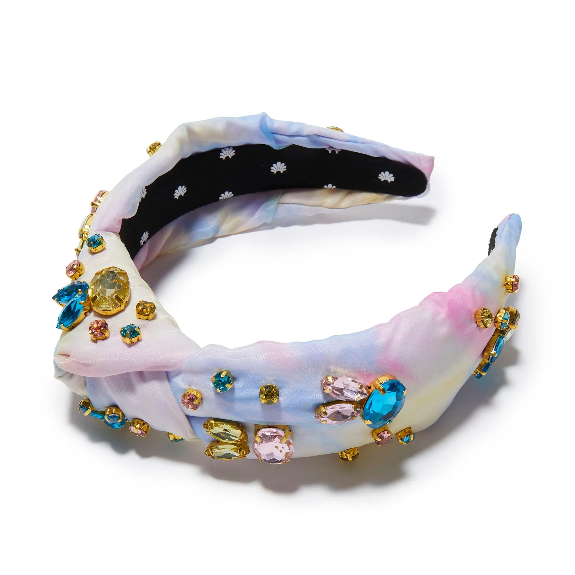 TULIP FIELD CRYSTAL BUNNY KNOTTED HEADBAND sold by Lele Sadoughi
