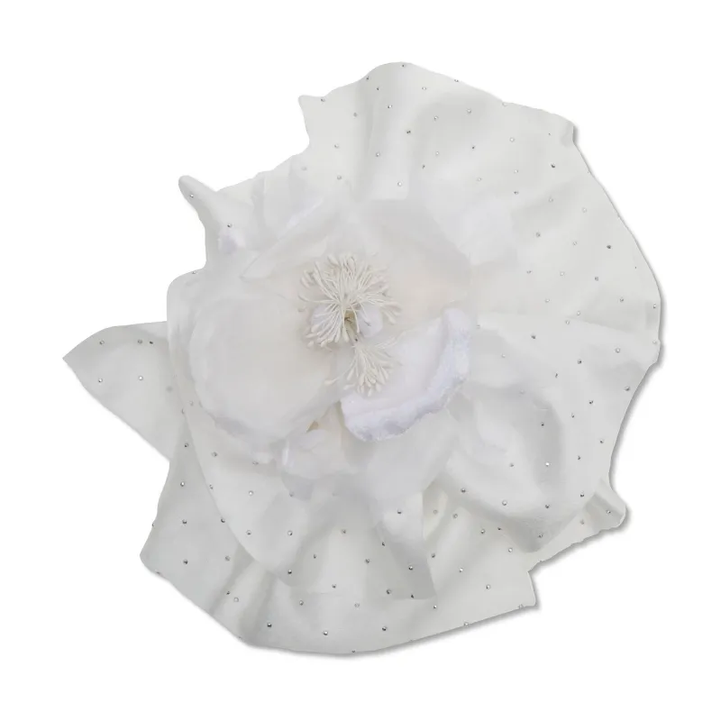 WHITE MAGNOLIA FLORAL BOUQUET BARRETTE sold by Lele Sadoughi