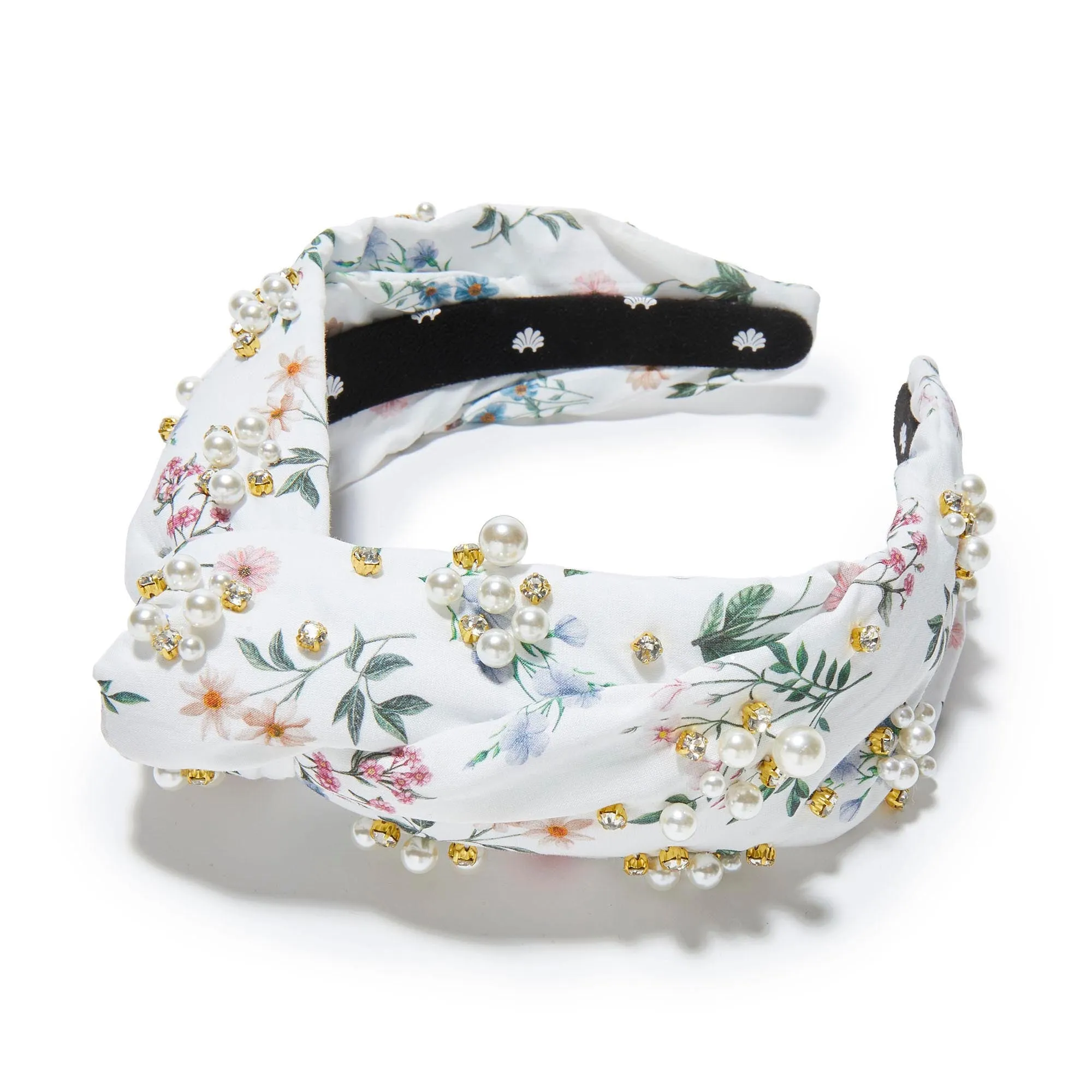 ANNIE MARLENE LIBERTY PEARL CRYSTAL HEADBAND sold by Lele Sadoughi