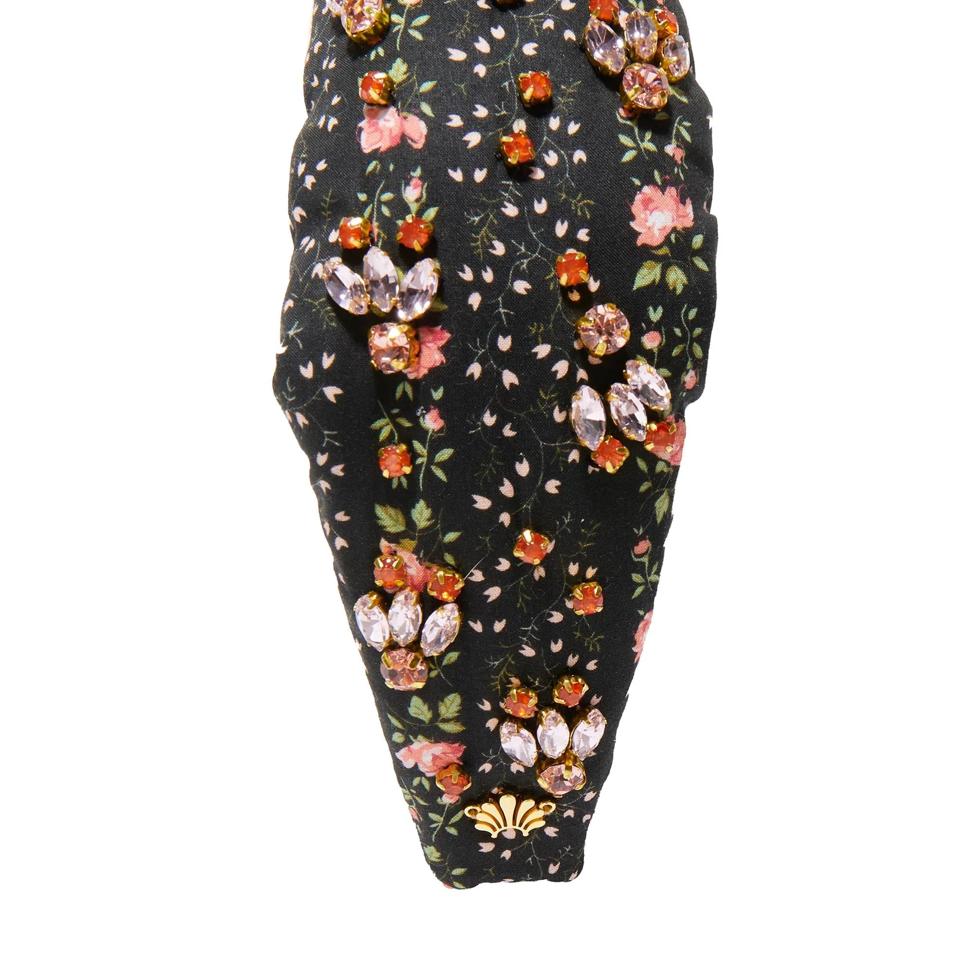 EVIE STRIPE KNOTTED LIBERTY FLORAL EMBELLISHED HEADBAND sold by Lele Sadoughi product image thumbnail 5