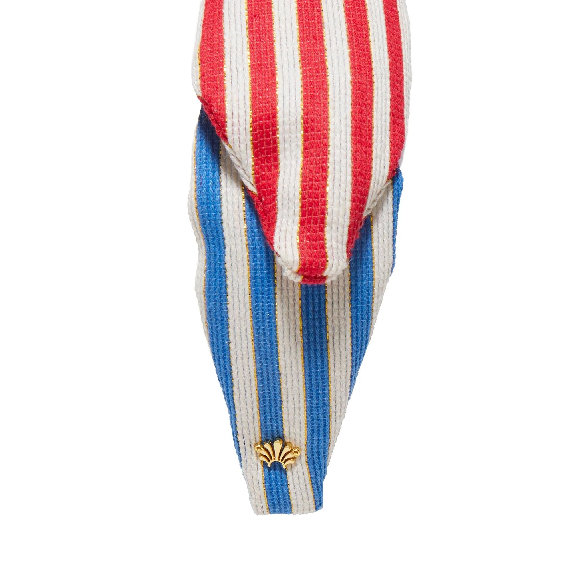 AMERICANA STRIPE VERONICA HEADBAND sold by Lele Sadoughi product image thumbnail 5