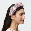 PATRIOTIC STRIPE HOLLY STRIPED EMBELLISHED HEADBAND sold by Lele Sadoughi