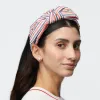 PATRIOTIC STRIPE HOLLY STRIPED EMBELLISHED HEADBAND sold by Lele Sadoughi