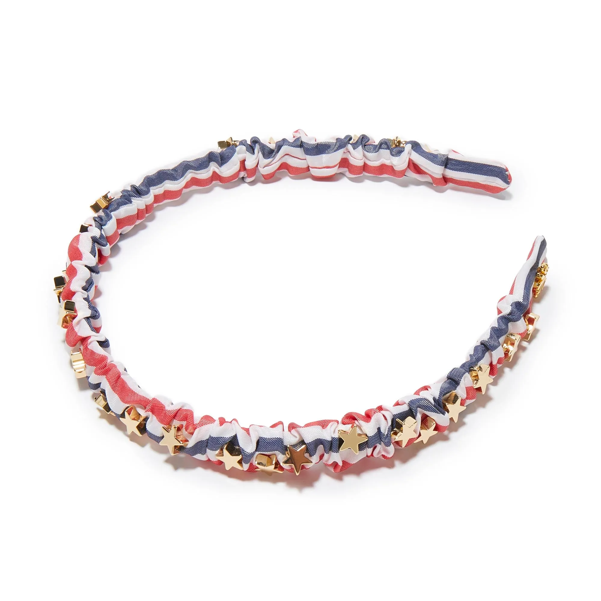 PATRIOTIC STRIPE JESSIE STRIPED EMBELLISHED HEADBAND sold by Lele Sadoughi