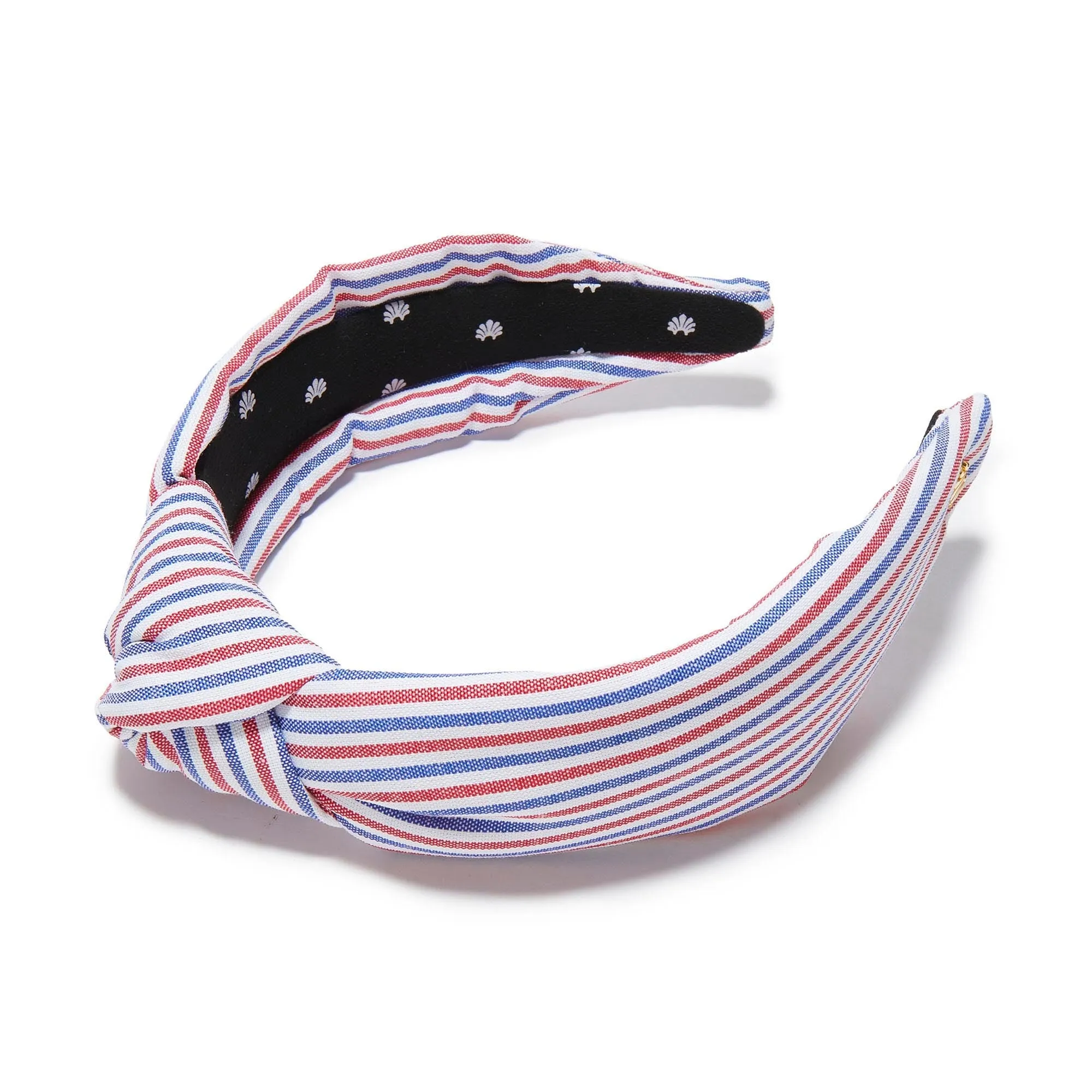 PATRIOTIC STRIPE KNOTTED COTTON HEADBAND sold by Lele Sadoughi