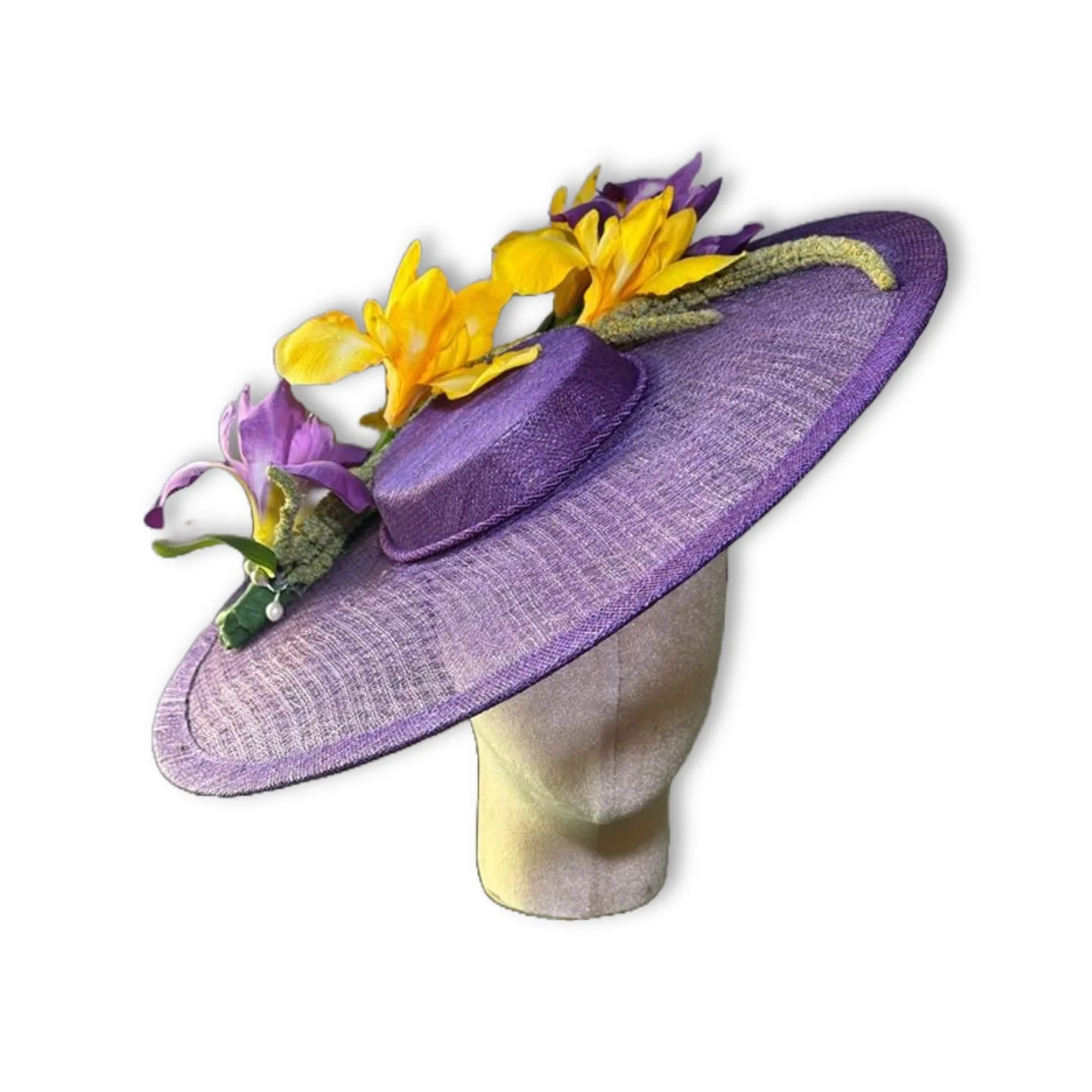 IRIS MEADOW LELE SADOUGHI x KGB ONE-OF-A-KIND FASCINATOR HAT sold by Lele Sadoughi