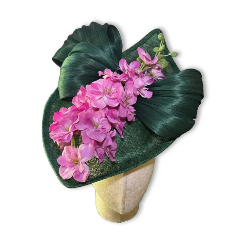 EMERALD GARDENS LELE SADOUGHI x KGB ONE-OF-A-KIND FASCINATOR sold by Lele Sadoughi