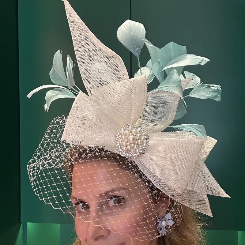 AZURE CLOUD LELE SADOUGHI x KGB ONE-OF-A-KIND FASCINATOR sold by Lele Sadoughi