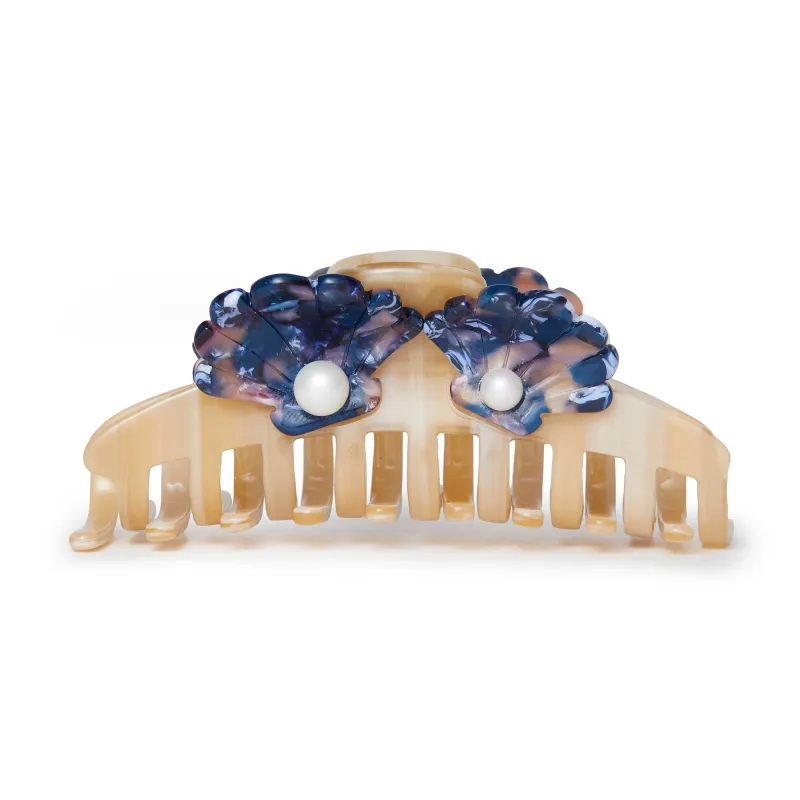 SAND MOSAIC LARGE SHELL CLAW CLIP sold by Lele Sadoughi