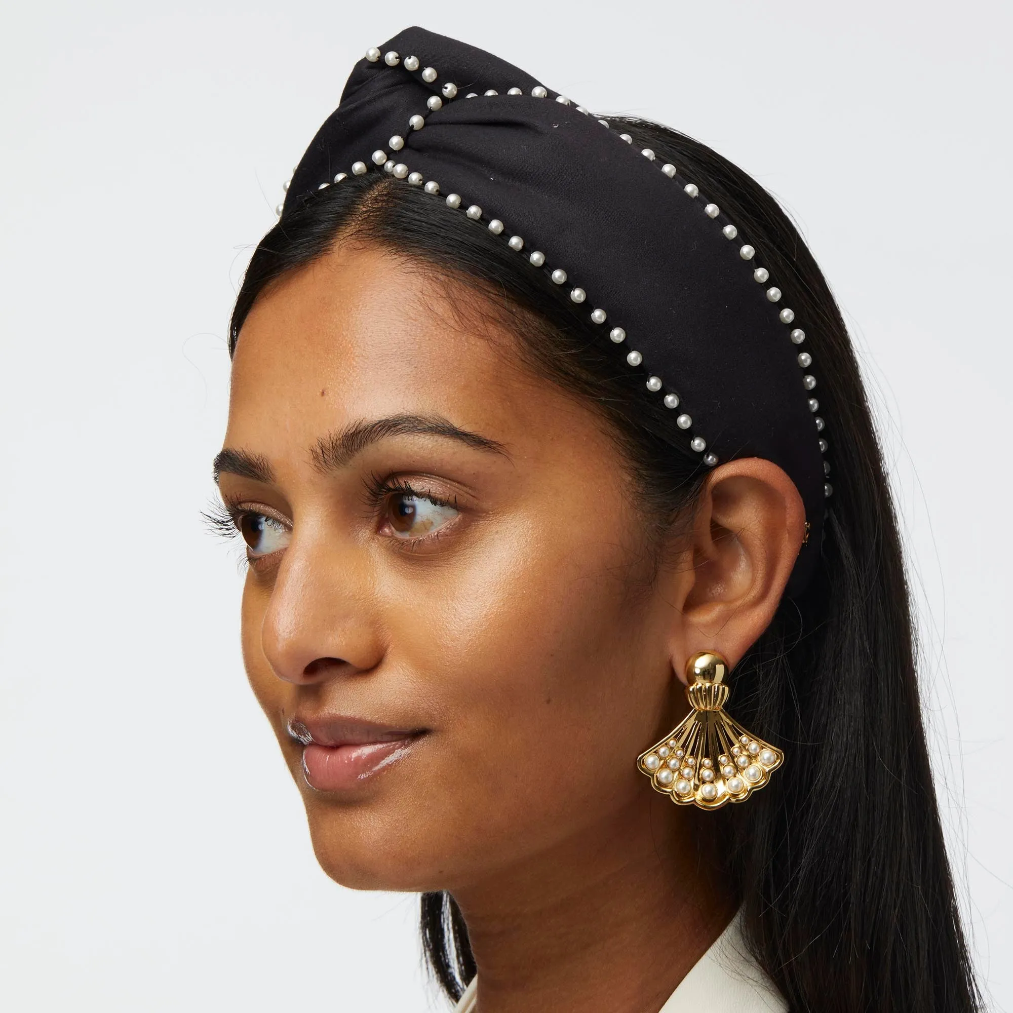 JET MARLENE PEARL EMBELLISHED HEADBAND sold by Lele Sadoughi product image thumbnail 2