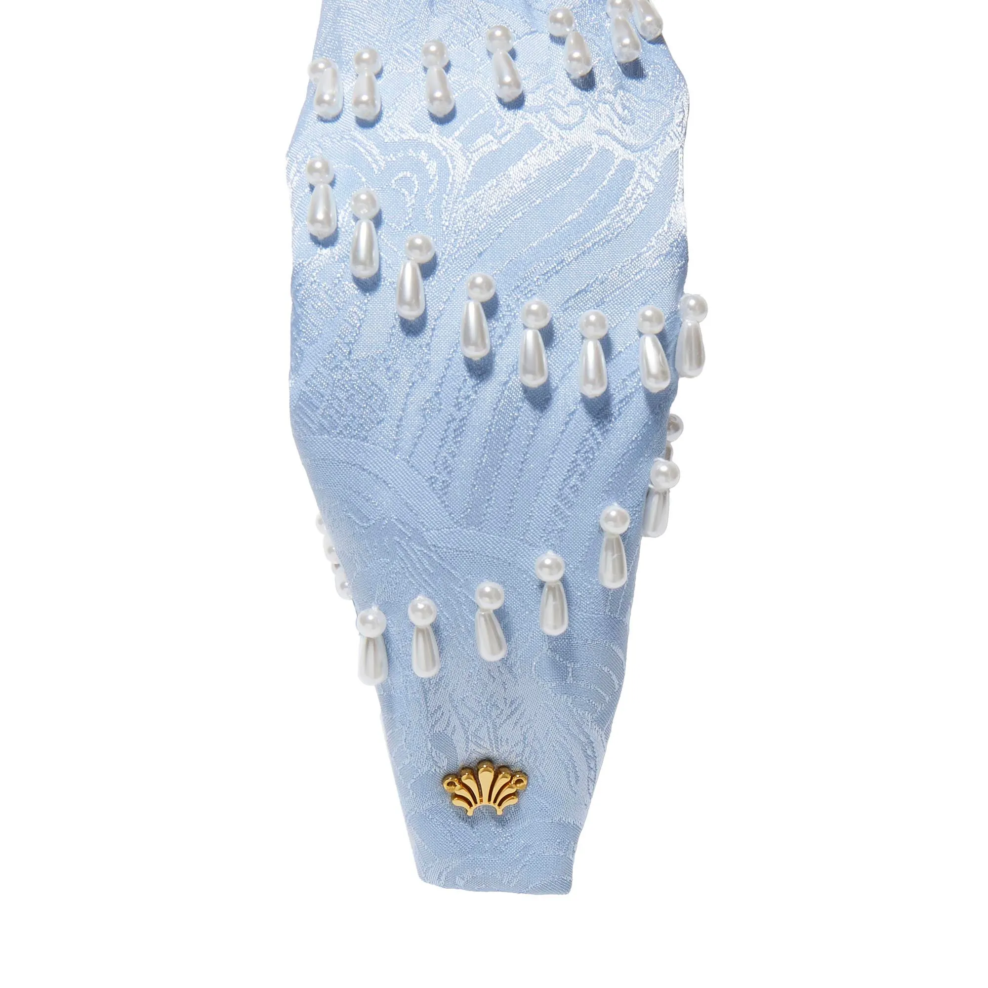CLOUDY SKY KNOTTED VENUS EMBELLISHED HEADBAND sold by Lele Sadoughi product image thumbnail 5