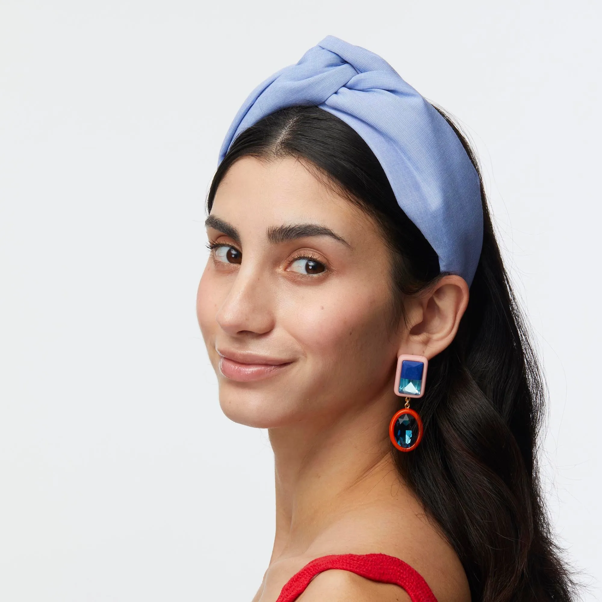 CLOUDY SKY GRETA COTTON HEADBAND sold by Lele Sadoughi product image thumbnail 4