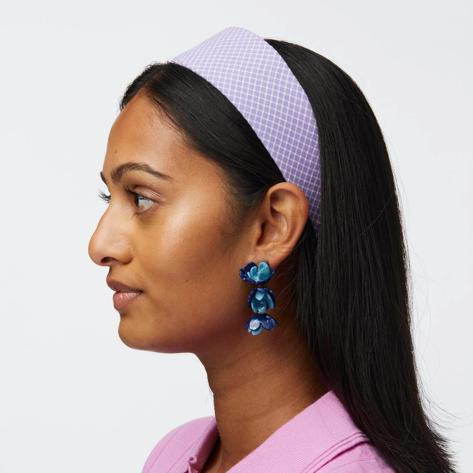 CLOUDY SKY BRIGITTE SEERSUCKER HEADBAND sold by Lele Sadoughi product image thumbnail 4