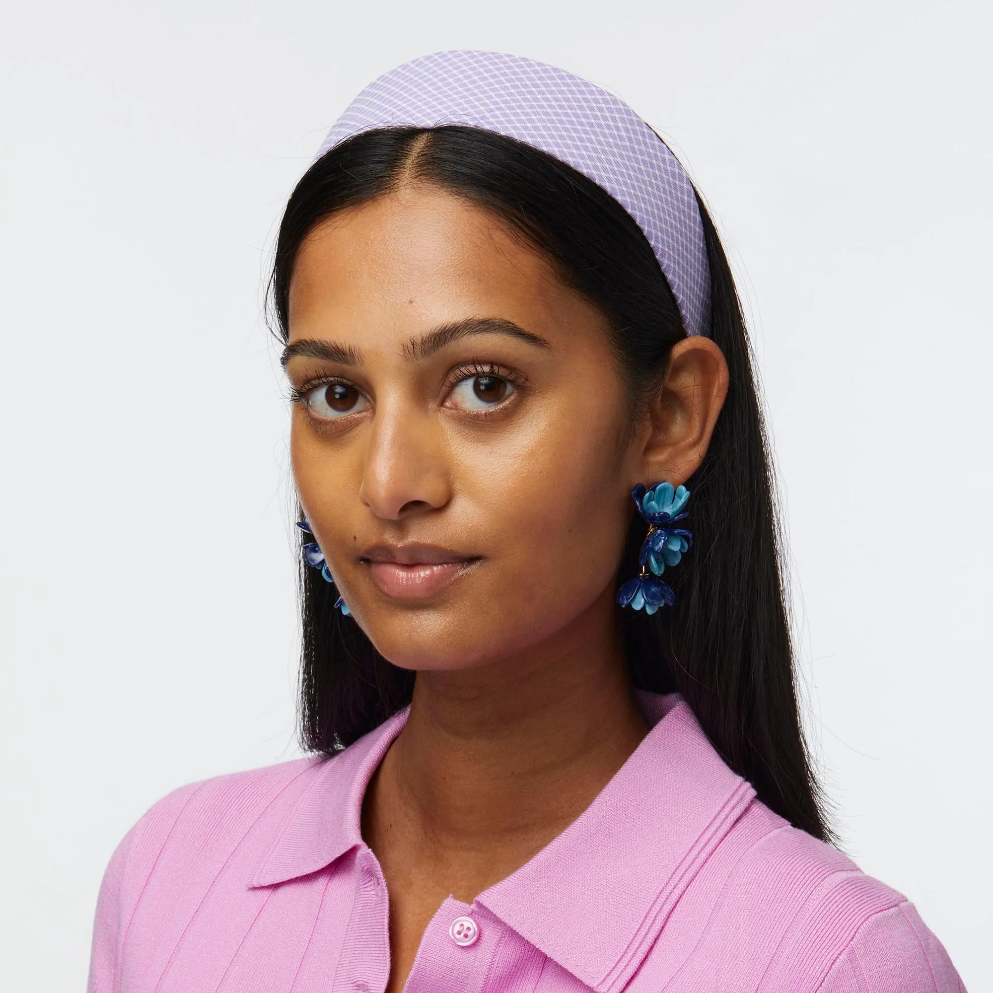 CLOUDY SKY BRIGITTE SEERSUCKER HEADBAND sold by Lele Sadoughi product image thumbnail 2