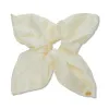 IVORY SQUARE SILK SCRUNCHIE sold by Lele Sadoughi