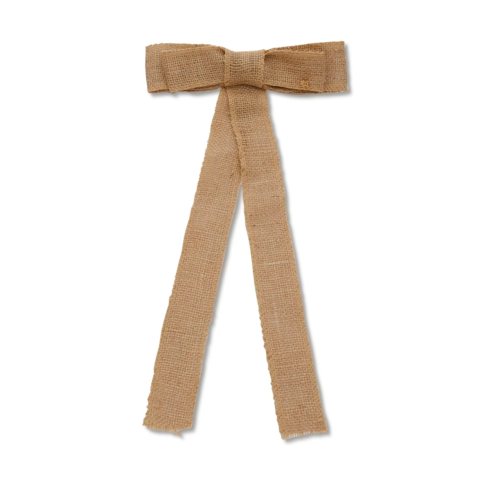 NATURAL RAFFIA JANE BOW BARRETTE sold by Lele Sadoughi