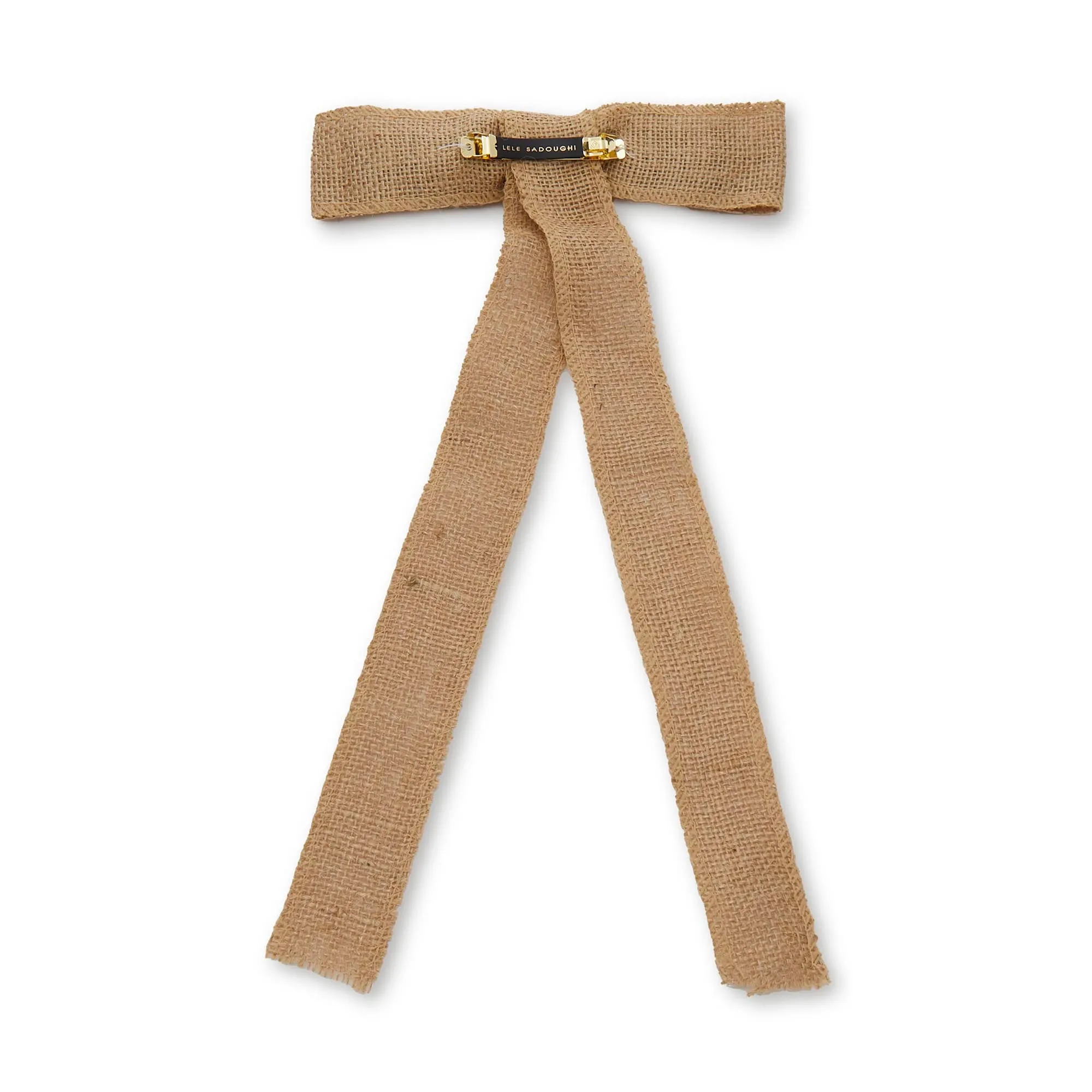 NATURAL RAFFIA JANE BOW BARRETTE sold by Lele Sadoughi product image thumbnail 3