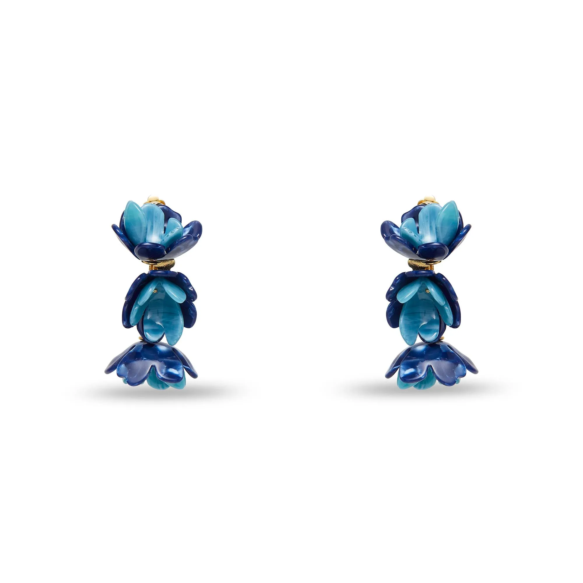 AZURE MINI ROSE DROP EARRINGS sold by Lele Sadoughi